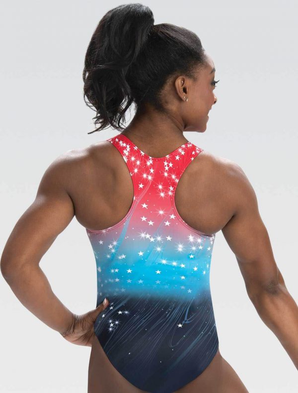 ⁦Simone Biles Collection Aurora Leotard⁩ – תמונה ⁦2⁩