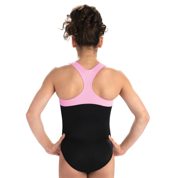 ⁦GK Gymnastics Pink Geometric Leotard⁩ – תמונה ⁦2⁩